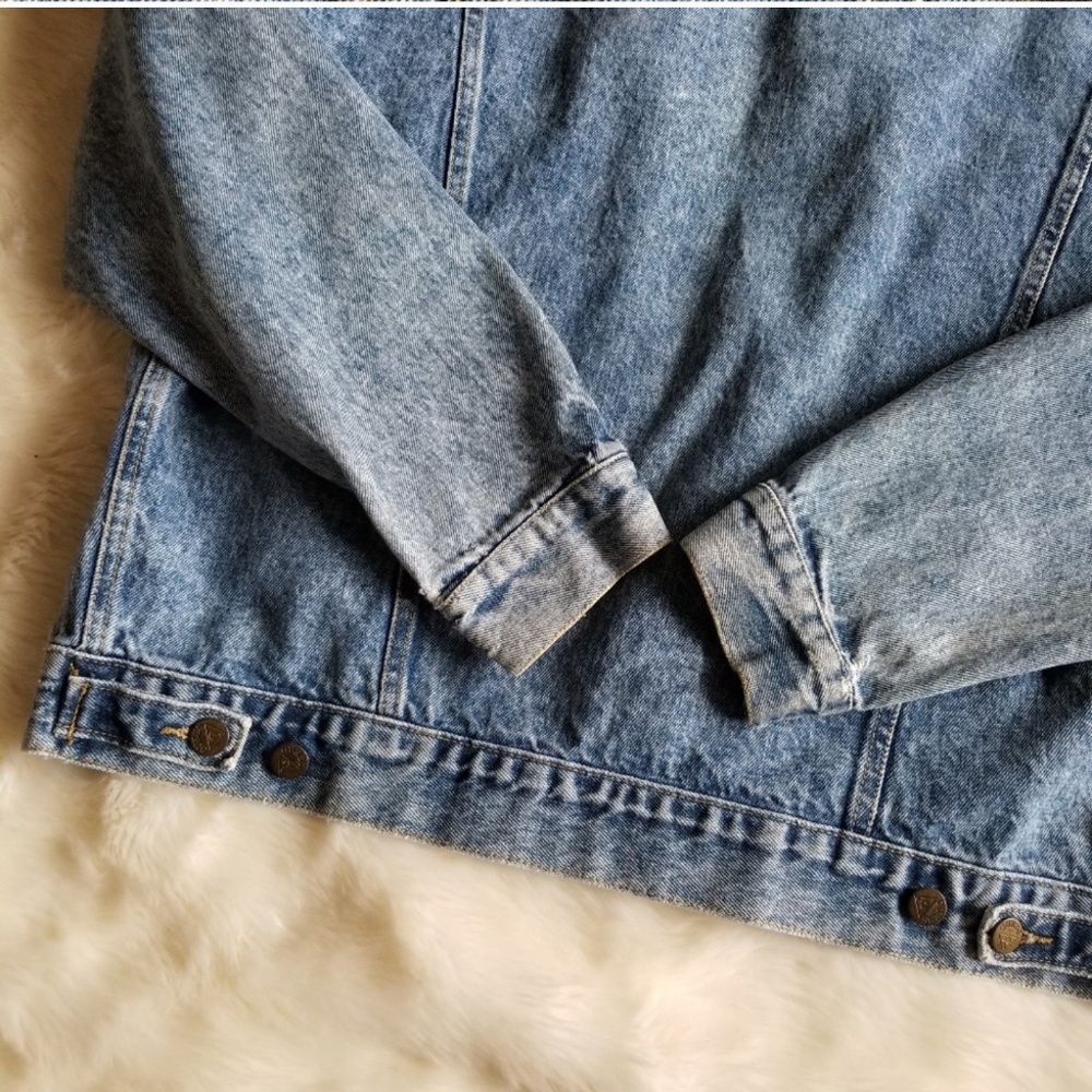 1980's VTG GUESS George Marciano Jean Jacket M - Picture 8 of 8